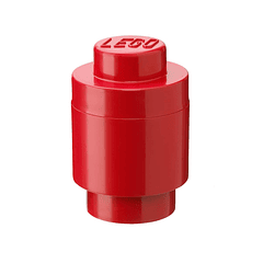 Caixa de Arrumação Redonda 1 Brick - Vermelho