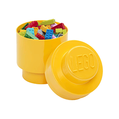 Caixa de Arrumação Redonda 1 Brick - Amarelo