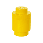 Caixa de Arrumação Redonda 1 Brick - Amarelo 1