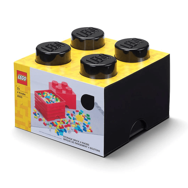 Caixa de Arrumação 4 Brick - Preto 1