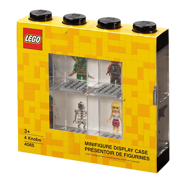 Caixa de Exposição para 8 Minifiguras - Preto 1