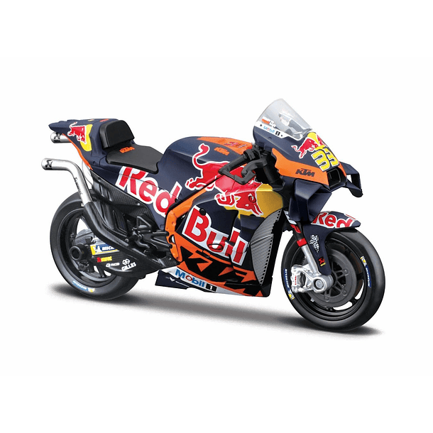 Maisto 1:18 - Red Bull KTM RC16 Factory Racing 2023 #33 Brad Binder com Caixa Acrílico 