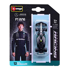 Bburago 1:64 - Formula 1 2025 Mercedes AMG Petronas F1 W16 #12 Kimi Antonelli