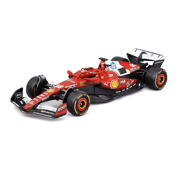 Bburago 1:64 - Formula 1 2025 Ferrari SF-25 #16 Charles Leclerc 2