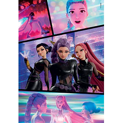 Puzzle Super 300 pçs - K-Pop Demon Hunters