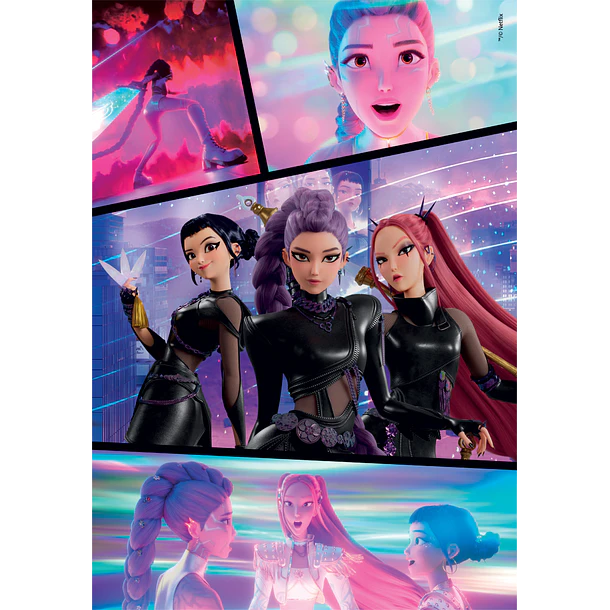 Puzzle Super 300 pçs - K-Pop Demon Hunters 2