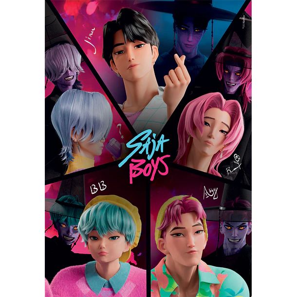 Puzzle 500 pçs - K-Pop Demon Hunters: Saja Boys 2