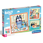 Puzzle 3 x 48 pçs - Bluey 1