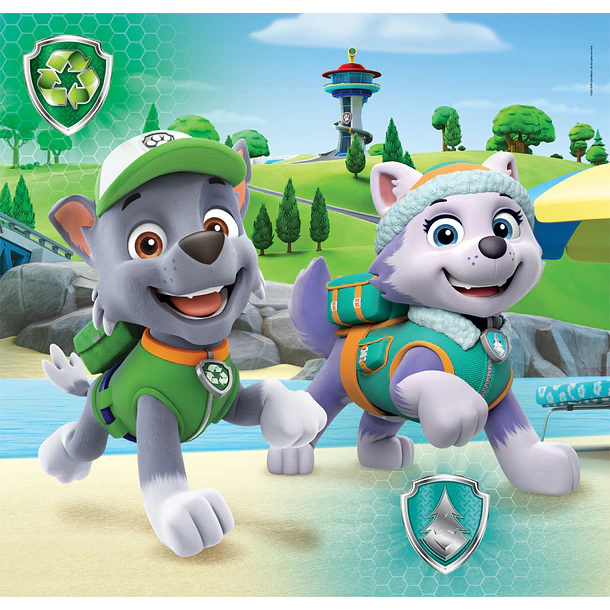 Puzzle 3 x 48 pçs - Patrulha Pata na Praia 4