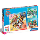 Puzzle 3 x 48 pçs - Patrulha Pata na Praia 1