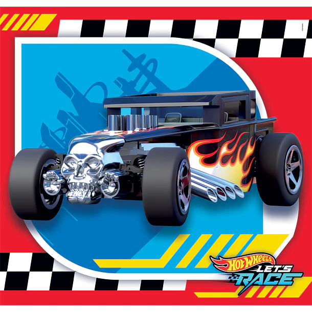 Puzzle 3 x 48 pçs - Hot Wheels 2