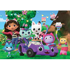 Puzzle 104 pçs - Gabby's Dollhouse e Amigos