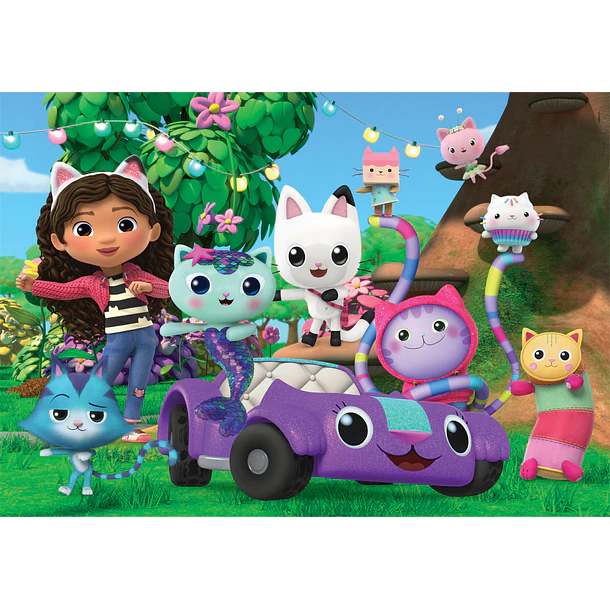 Puzzle 104 pçs - Gabby's Dollhouse e Amigos 2