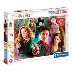 Puzzle 104 pçs - Harry Potter e Amigos