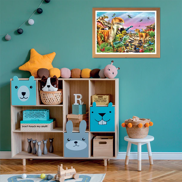 Puzzle Super 104 pçs - Land of Dinosaurs 3