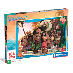Puzzle Super 104 pçs - Disney Vaiana 2