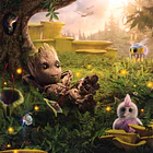 Puzzle Super 300 pçs - Marvel I AM Groot 2