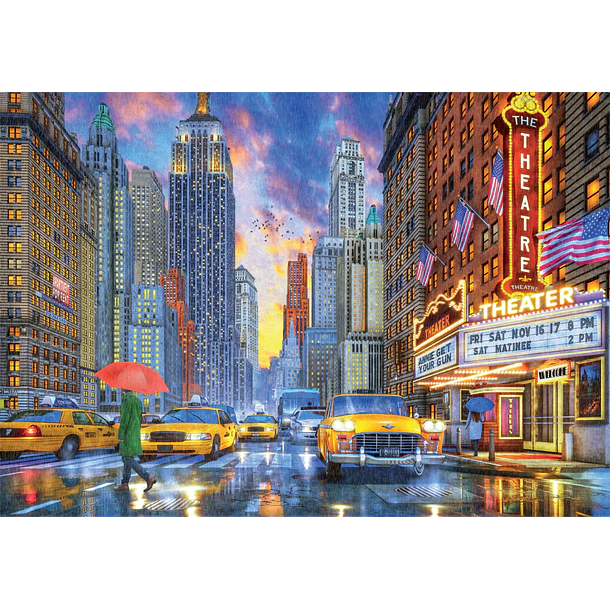 Puzzle 2000 pçs - Rainy Manhattan 2