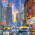Puzzle 2000 pçs - Rainy Manhattan 2