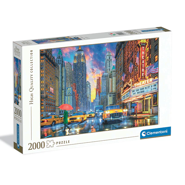 Puzzle 2000 pçs - Rainy Manhattan 1