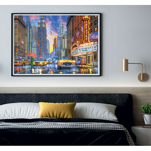 Puzzle 2000 pçs - Rainy Manhattan 3