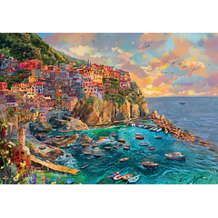 Puzzle 2000 pçs - Painted Manarola