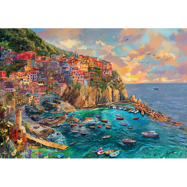 Puzzle 2000 pçs - Painted Manarola 2