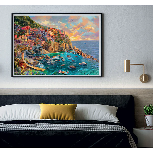 Puzzle 2000 pçs - Painted Manarola 3