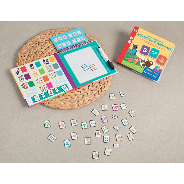 Livro Magnético - Números e Animais 5