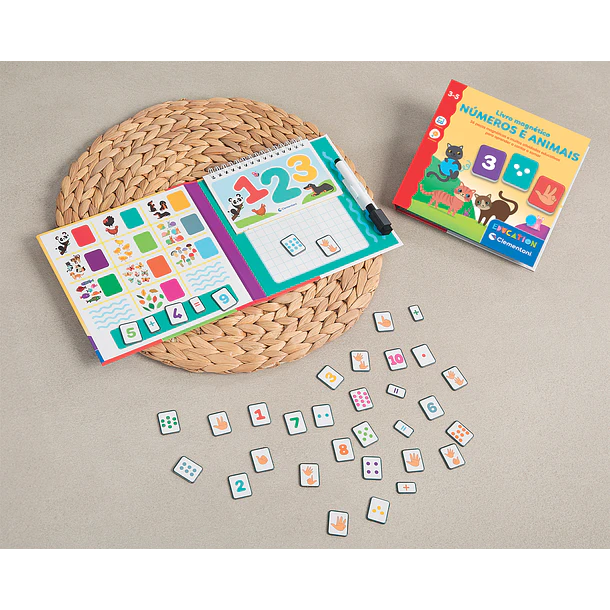 Livro Magnético - Números e Animais 6