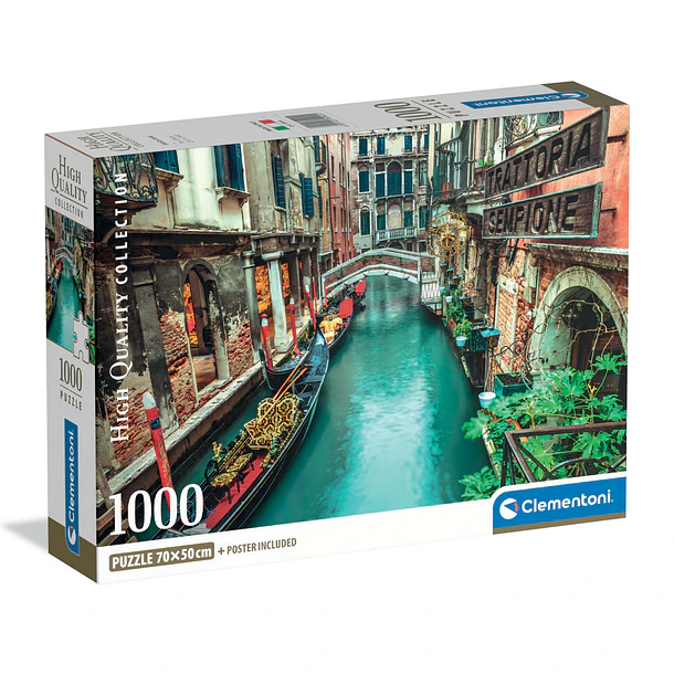 Puzzle 1000 pçs - Canal de Veneza 1