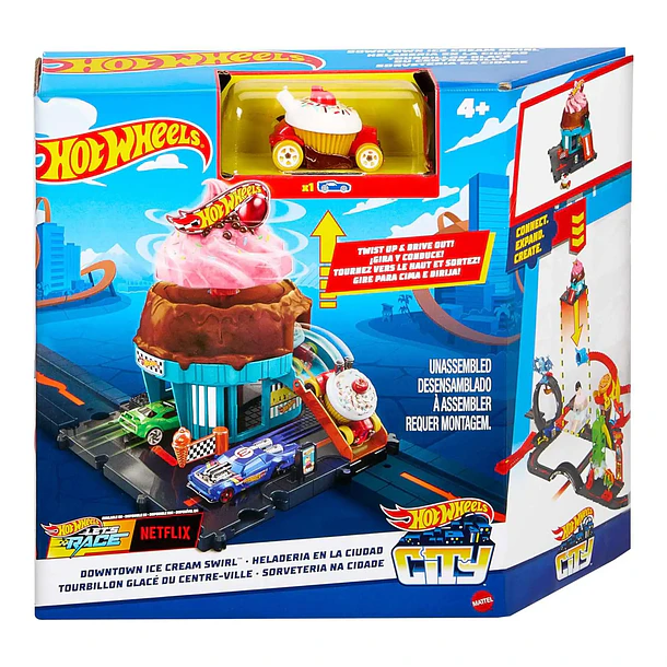 Hot Wheels City - Downtown Ice Cream Swirl 1