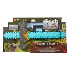 Minecraft Movie - Espada Transformável em Picareta 2 em 1