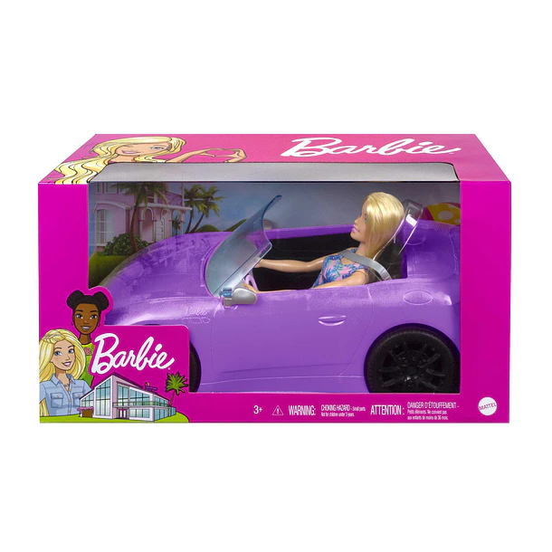 Barbie - Boneca com Carro Descapotável 1