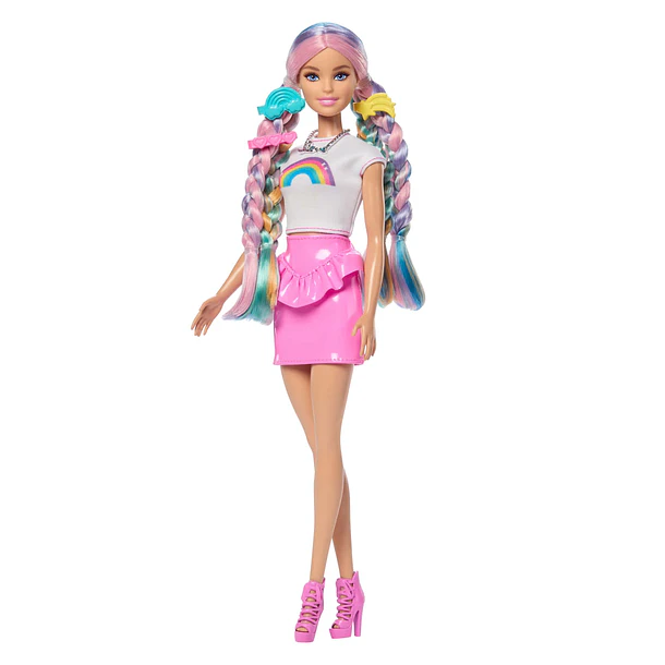 Barbie Arco-Íris Cabelo Brilhante 3