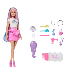 Barbie Arco-Íris Cabelo Brilhante