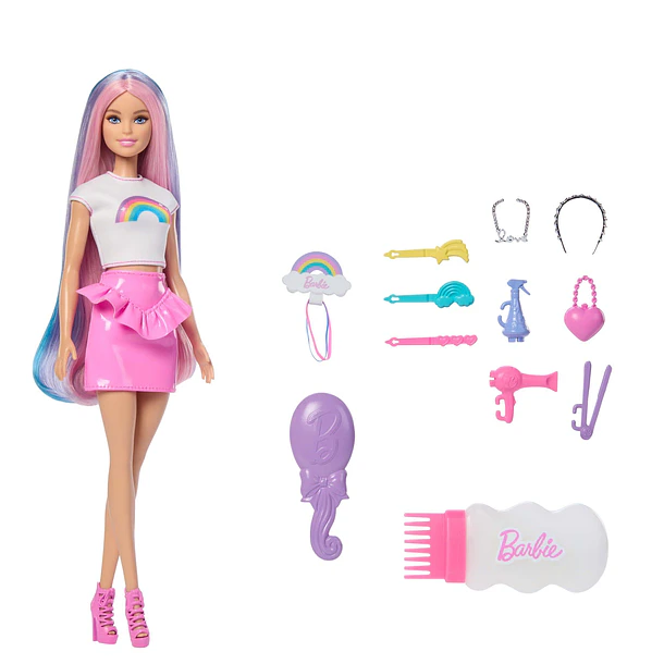 Barbie Arco-Íris Cabelo Brilhante 2