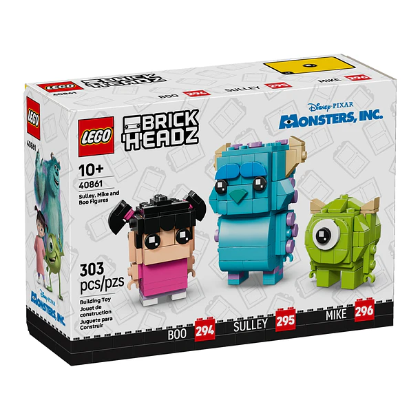 BrickHeadz - Figuras de Sulley, Mike e Boo 1