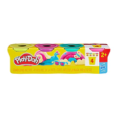 Play-Doh - Pack 4 Potes Cores Vivas