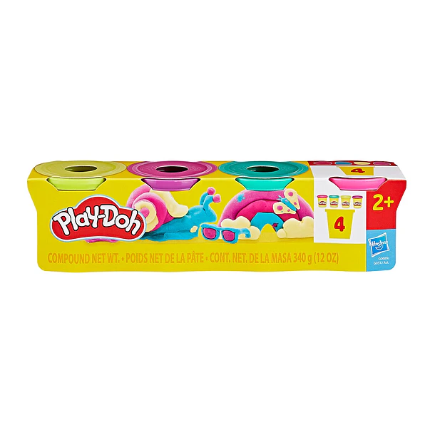 Play-Doh - Pack 4 Potes Cores Vivas 1