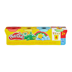 Play-Doh - Pack 4 Potes Cores Clássicas
