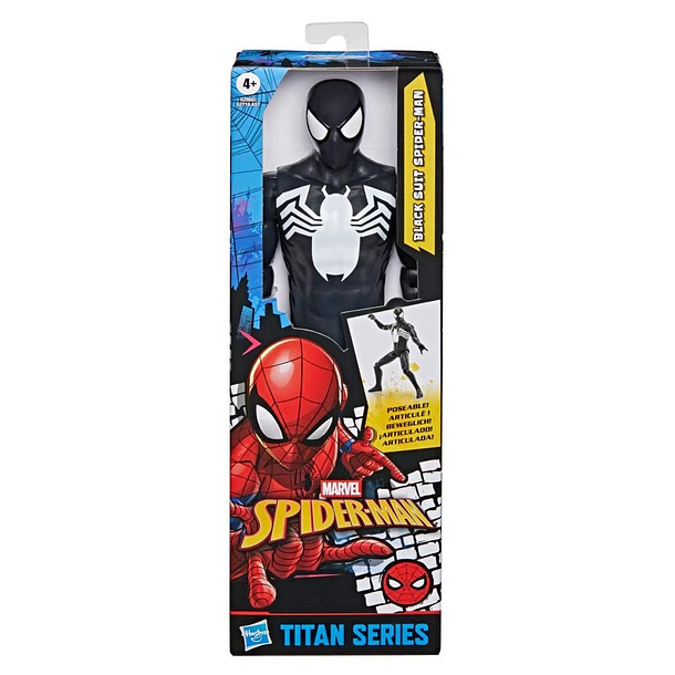 Spider-Man Titan Series - Figura Black Suit Spider-Man 1