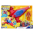 Marvel Avengers - Jato de Compate com Lança-Dardo Iron Man 1