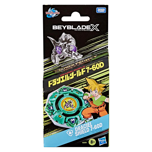 Beyblade X - Pião e Lançador Draciel Shield 7-60D 1