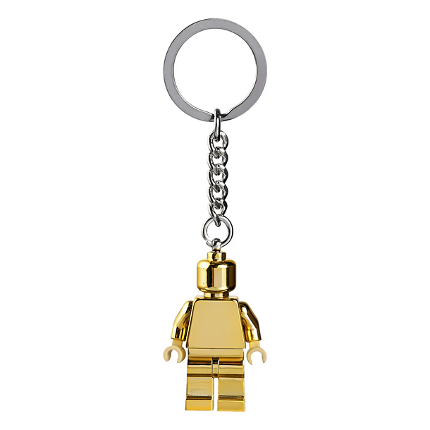 Porta-chaves Minifigura Dourada 2