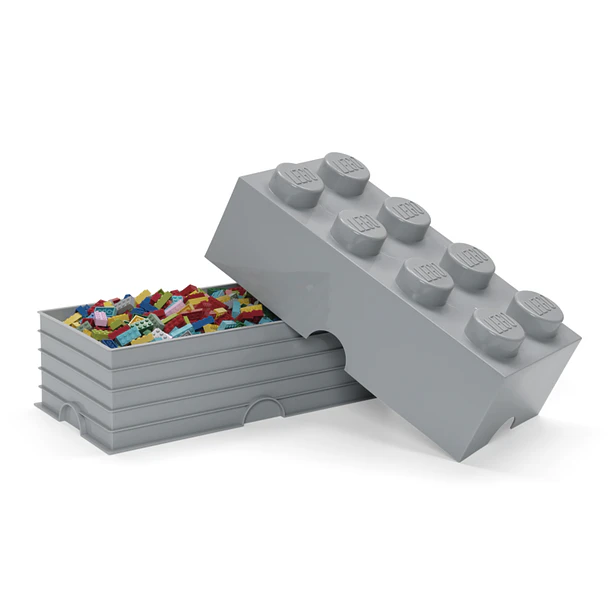 Caixa de Arrumação 8 Brick - Cinzento 3