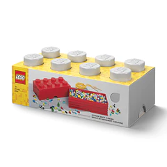 Caixa de Arrumação 8 Brick - Cinzento
