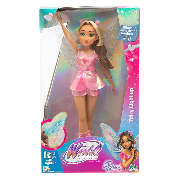 Winx - Boneca Fairy Light Up Wings Flora 1