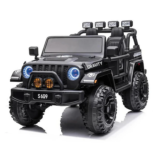 Jeep Gravity Preto 12V 2 Lugares 1