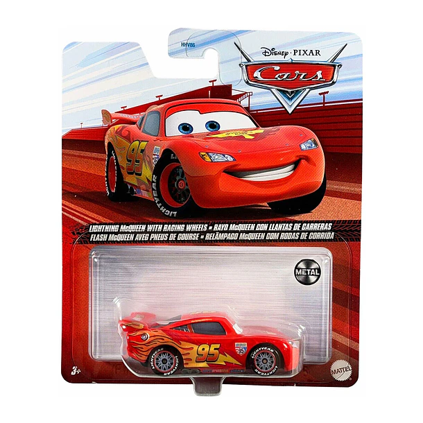 Cars 3 - McQueen com Rodas de Corrida 